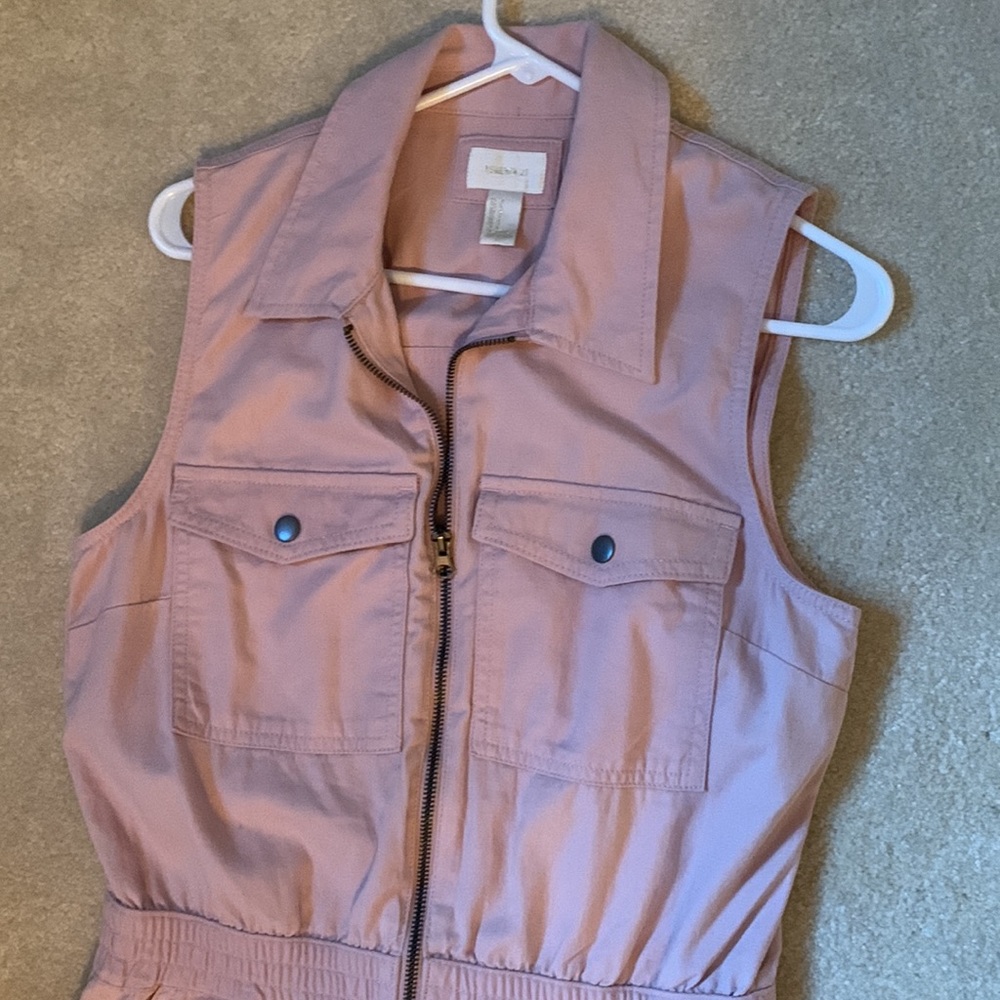 Jumpsuit, pink denim
